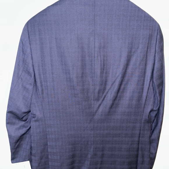 NWT Men's 40R Navy Plaid Kenneth Cole Suit - Picture 4 of 5